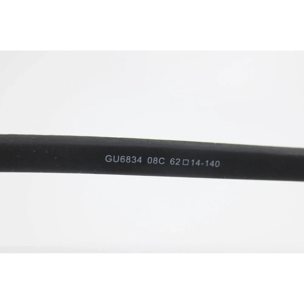 Guess GU6834 08C Gunmetal Aviator Eyeglass Frames 62-14-140 Mens Womens